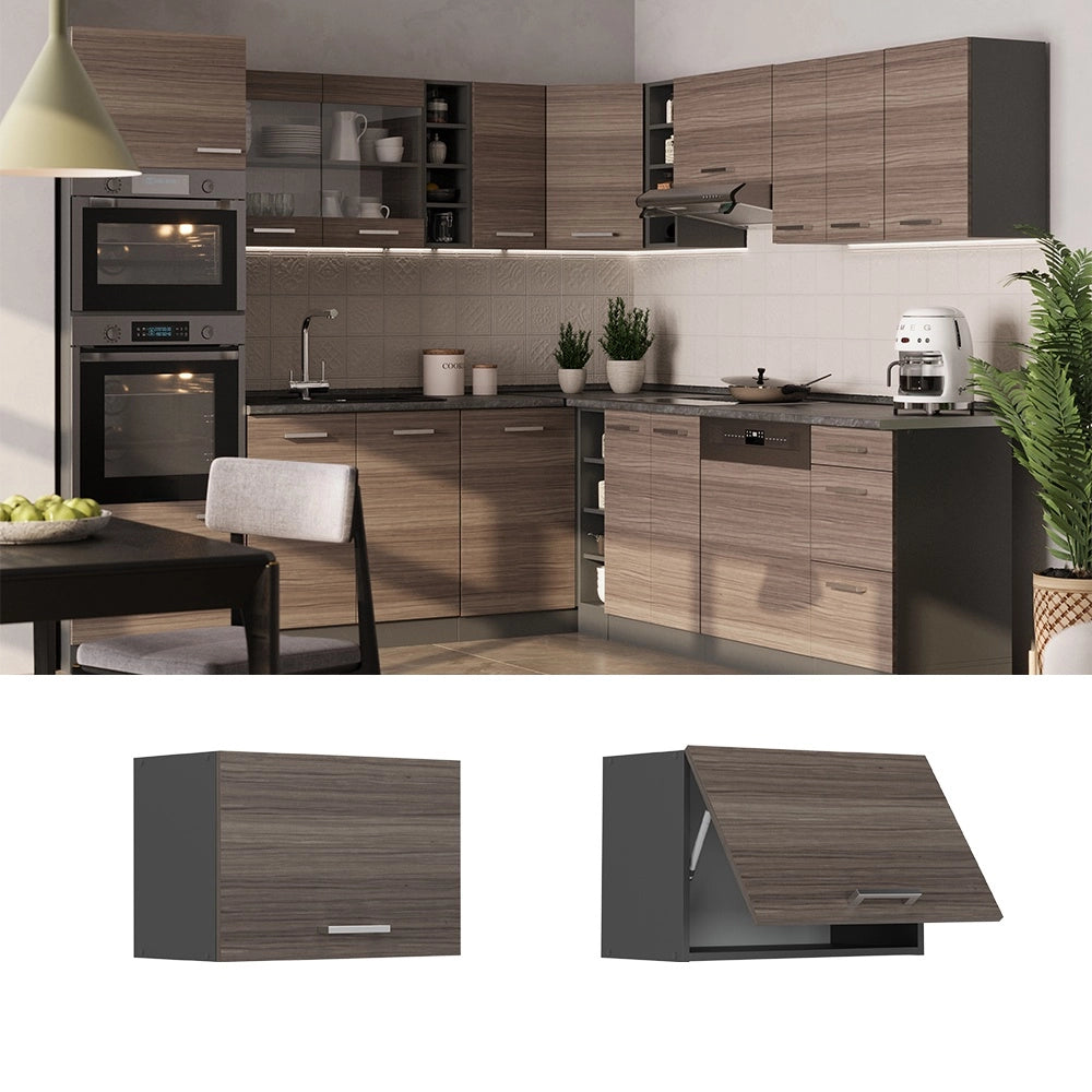 Pensile da cucina R-Line Grigio nobile/Antracite 60 cm Piatto Vicco