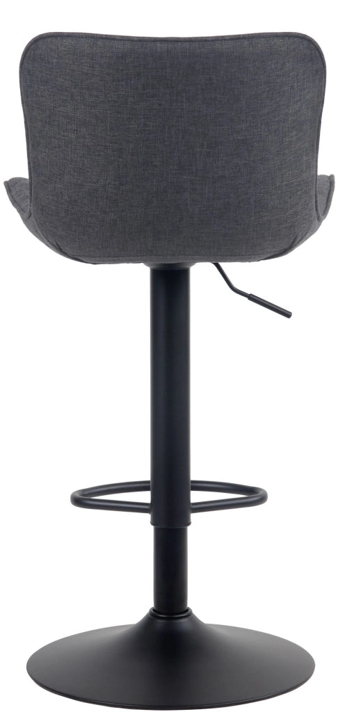 Sgabello Emma Bar Set di 2 nero,Tessuto
