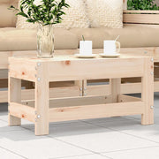 Sedia da giardino-Poggiapiedi da Giardino 62x30x32 cm in Legno Massello di Pino