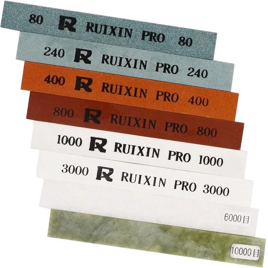 Set di pietre abrasive per affilare, set di pietre abrasive professionale con angolo fisso, pietra abrasiva, pietra di polimento senza piede, grana 80/240/400/800/1000/3000/5000/10000