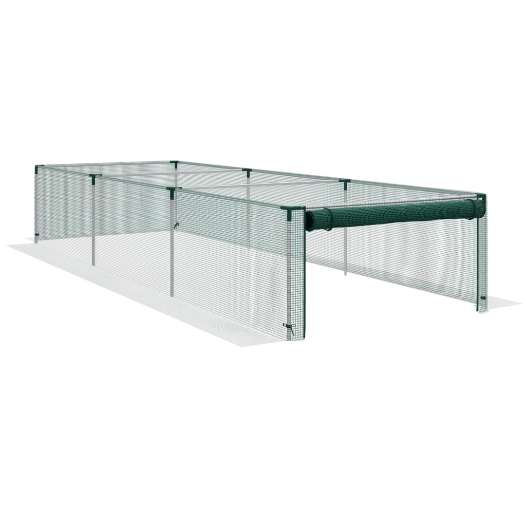 Tenda Protettiva per Piante con Porta a Zip ¨C Zephmum ¨C Verde/Argento 125x125x62.5 cm