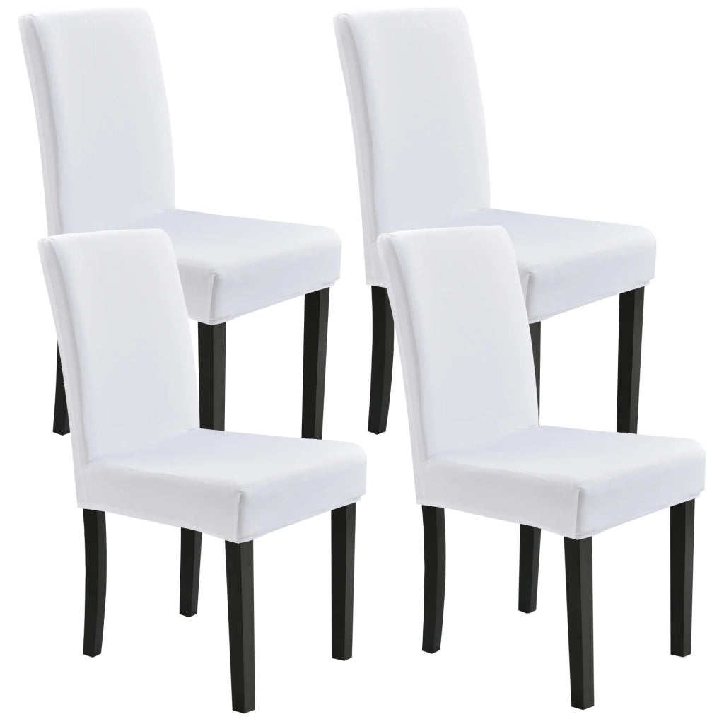 Set di 4 coprisedie protettivi elastici bianchi 03_0010650