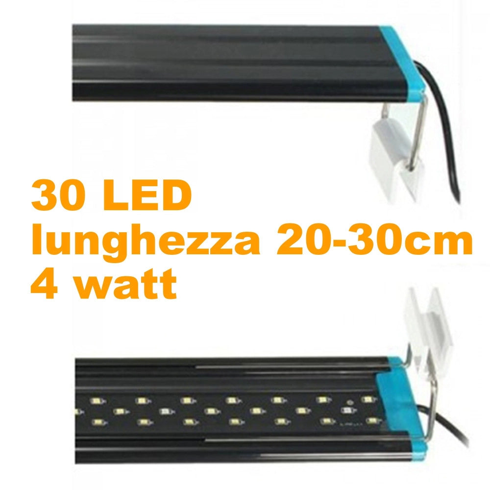Trade Shop - Lampada D53 Luce Plafoniera Allungabile Estendibile Led Per Acquari Acquario Bordo Vasca Regolab -