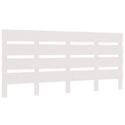 Testiera per Letto-Testata del letto Bianca 160x3x80 cm in Legno Massello di Pino