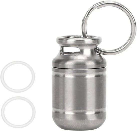 Portatile - Piccolo PortaFarmaci - Imbottito - Impermeabile - Lega di Titanio - Leggero - Chiave - PortaFarmaci Portatile