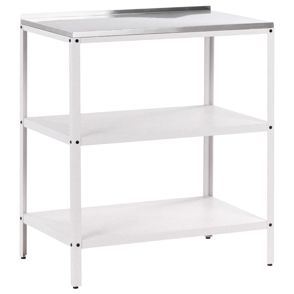 Set cucina da esterno 4 elementi in acciaio inox bianco 3 armadietti lavello a leva cucina da esterno