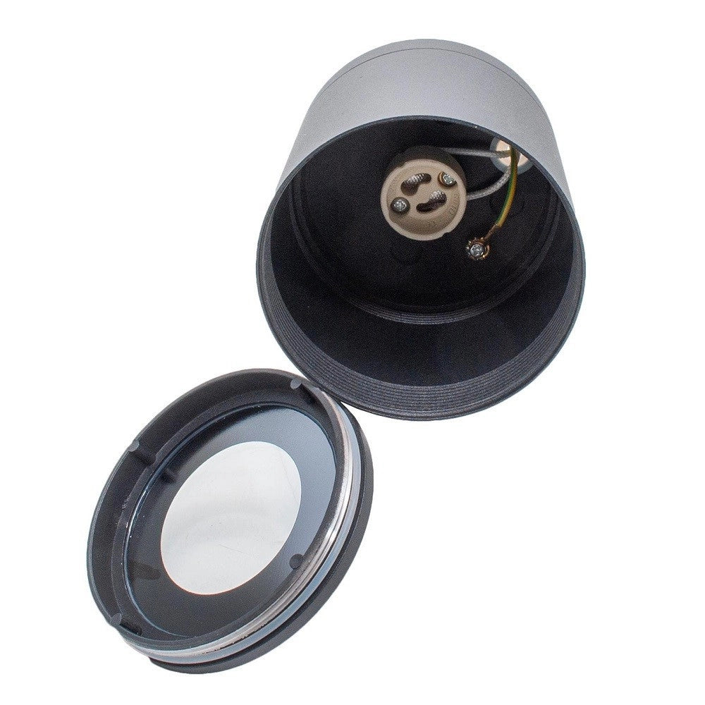 Trade Shop - Faretto Lampada Soffitto Attacco Gu10 Plafoniera Tonda Esterno Led Impermeabile -
