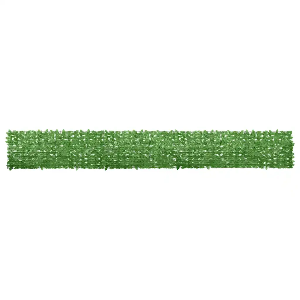 Paravento da Balcone-Pannello per balcone con Foglie Verdi 600x75 cm
