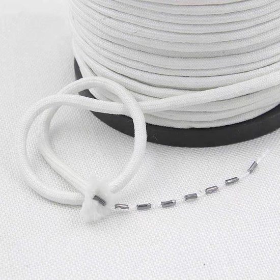Laccatura per tende - Sostenibile e Sicura - 10 metri - Poliestere Bianco