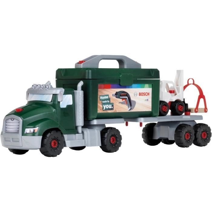 Giocattolo fai da te - KLEIN - Camion Bosch fai da te da montare/smontare - Set di costruzione di oltre 80 pezzi.