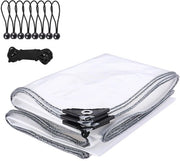 Telaio per Ombrellone 2x2 m - Resistente alle Intemperie - In Transparenza - Riparabile - Pieghevole - Per Mobili da Giardino - Materiale PE di Alta Qualità - Copertura per Ombrellone