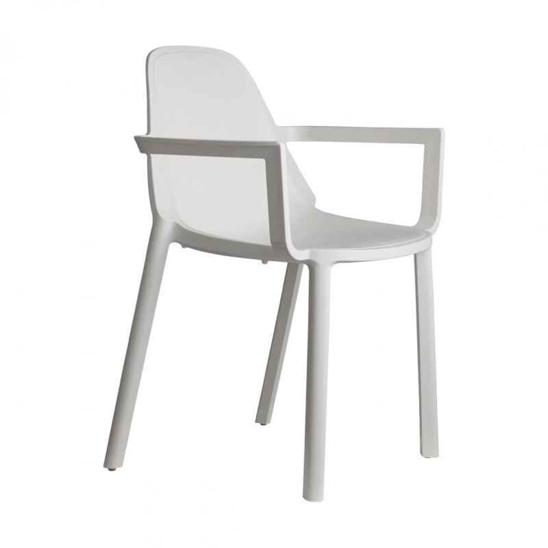SET 4 POLTRONA PIU' CON BRACCIOLI TECNOPOLIMERO SCAB DESIGN MADE IN ITALY - Lino 11