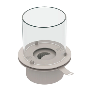 Camino a Bioetanolo Braciere da Pavimento Ø40xh54 cm per Interno ed Esterno Botticelli Bianco Perla