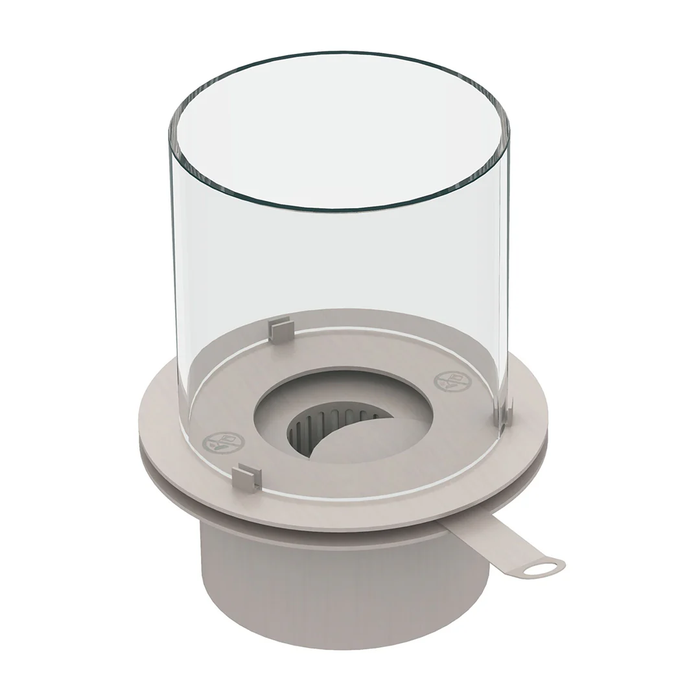 Camino a Bioetanolo Braciere da Pavimento Ø40xh54 cm per Interno ed Esterno Botticelli Bianco Perla