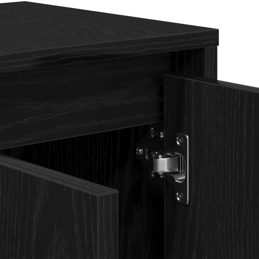 Mobile TV 120 x 30 x 40,5 cm Rovere Nero Legno ingegnerizzato 862709