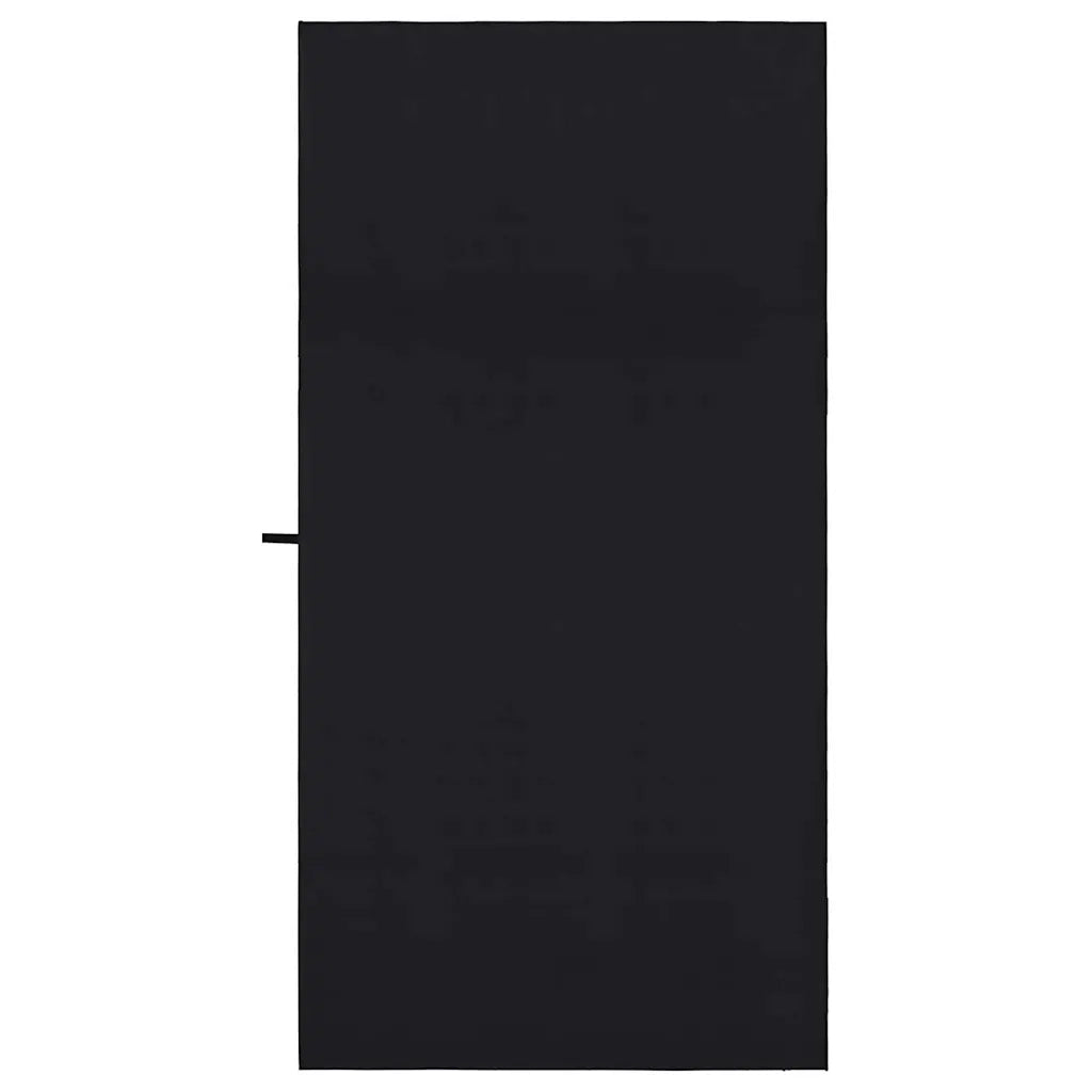 Asciugamani Sportivi 2 pcs Nero 200 x 100 cm