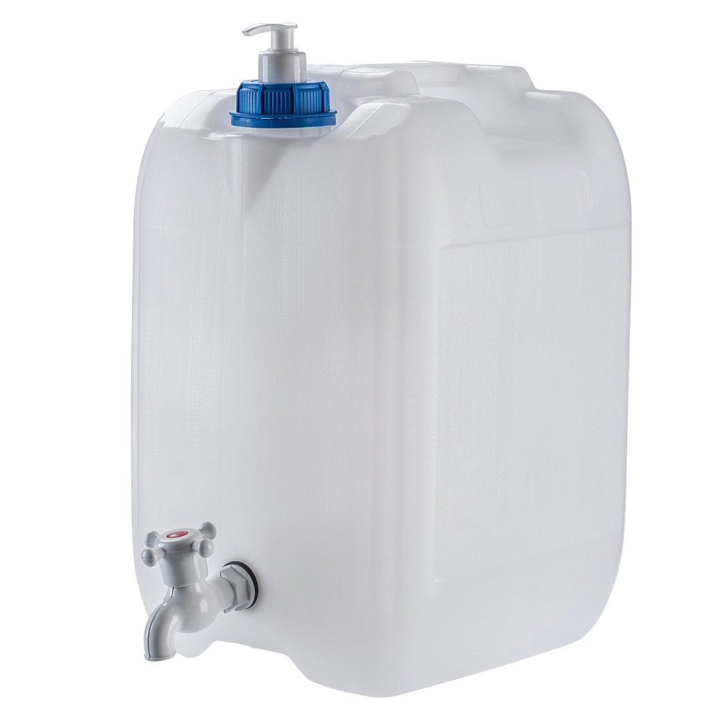 Contenitore per acqua KADAX per lavabo, dispenser di sapone liquido da 20 litri con rubinetto