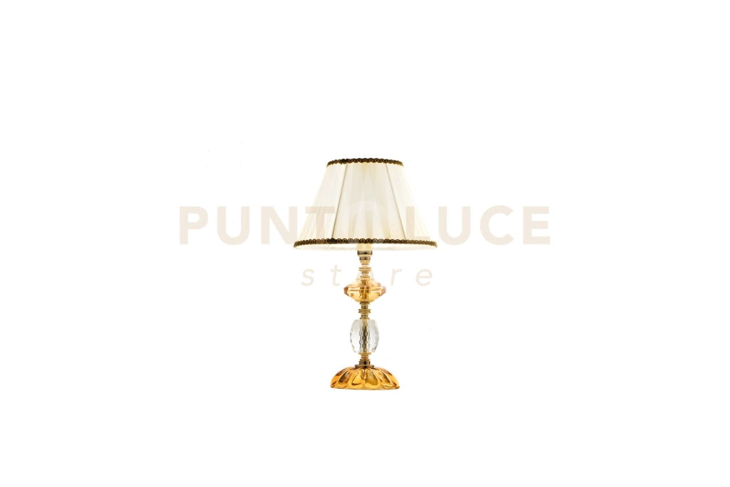 LUME/P PATRICIA 1 LUCE TRASPARENTE AMBRA ATTACCO E14 D.25CM