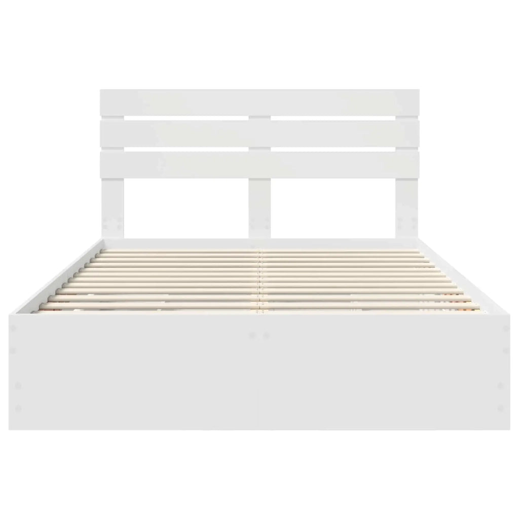 Struttura del letto Bianco 150 x 200 cm Legno Ingegnerizzato 3411494