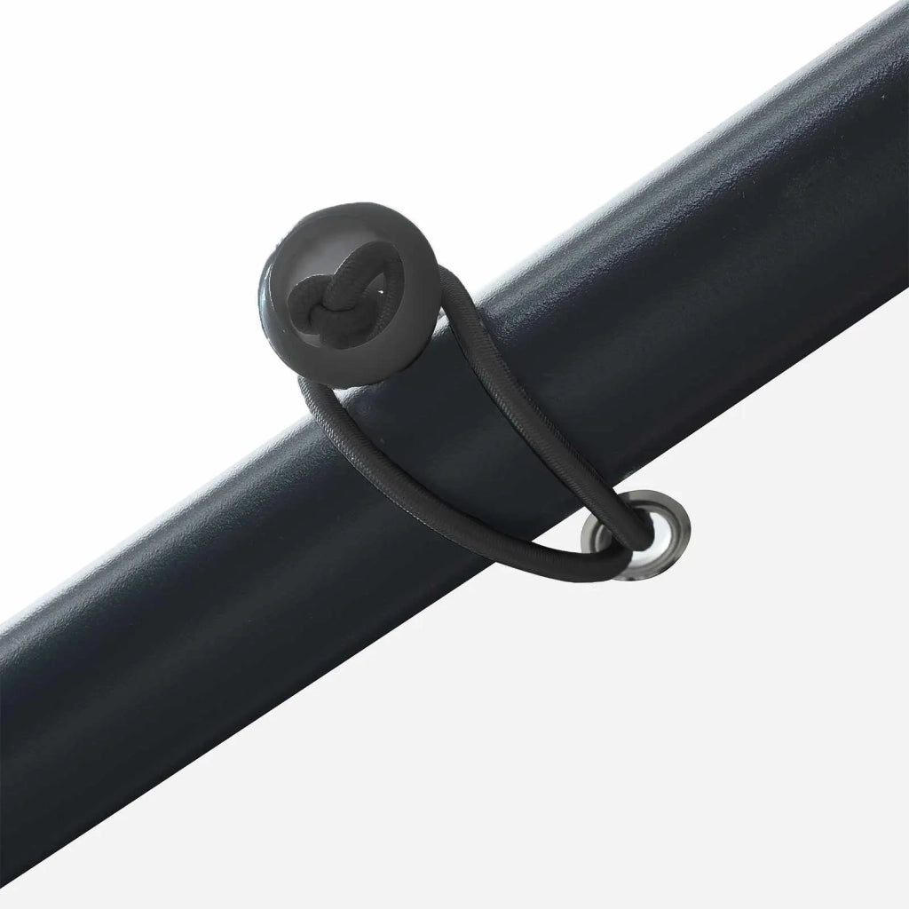 Gazebo 4 x 4 x 2,6 m Bianco Acciaio e Poliestere 180 gsm