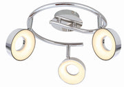 Plafoniera LED Candellux Isla cromata 40 cm 3000K 600lm