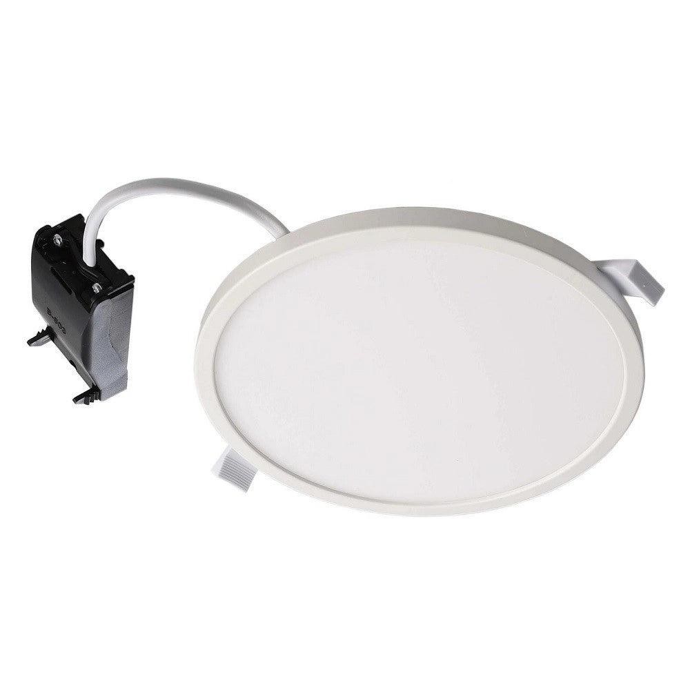 Trade Shop - Plafoniera Tonda Moderna Incasso 18 Cm Faretto Pannello Led 12 W Luce Calda 230v -