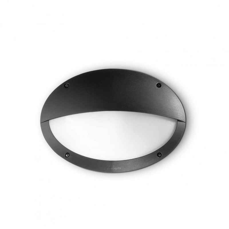 Lampada Da Parete Medea-2 Ap1 Nero Ideal-Lux