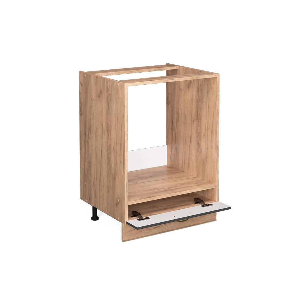 Mobile per forno da incasso Fame-Line Antracite-oro/Rovere dorato 60 cm, PL Rovere Vicco