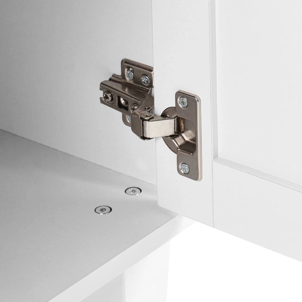Scarpiera in MDF bianco 1 scomparto stile tradizionale ingresso