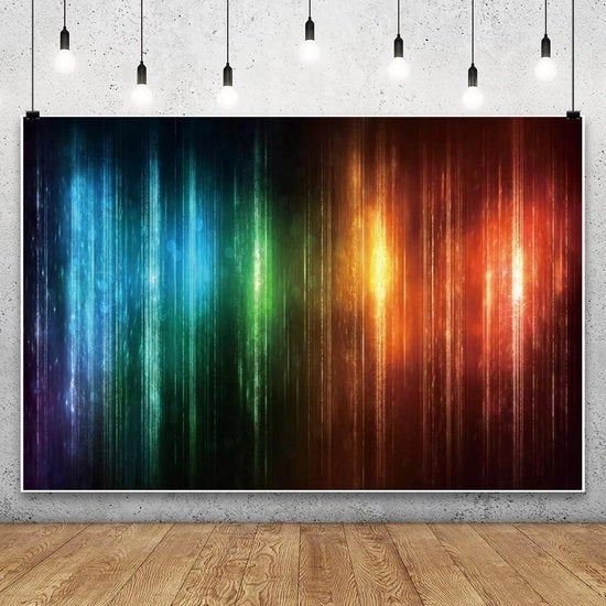 Decorazione per Festa di Compleanno con Sfondo Fotografico Colorato per Disco e Ballo