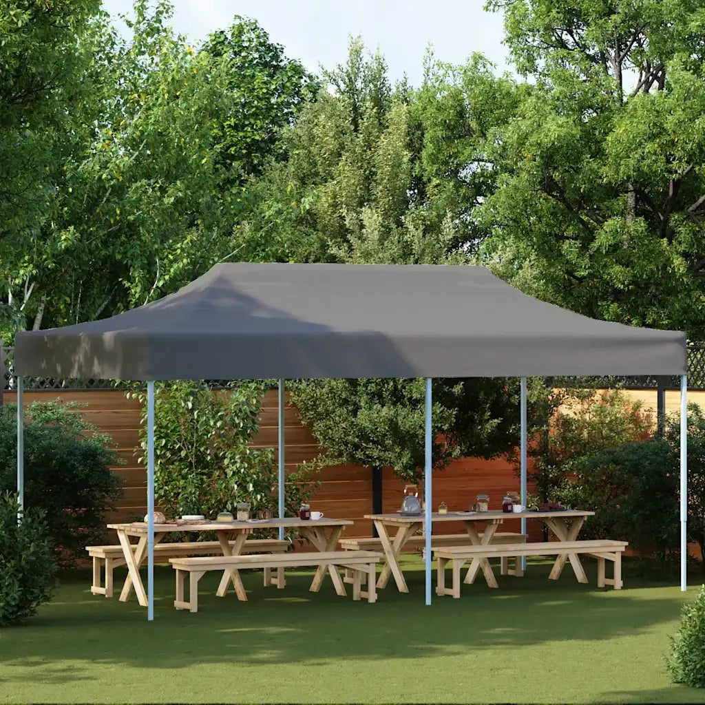 Tenda Pieghevole Pop-Up 3x6 m Antracite 44967
