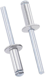 Blindklinknagels in alluminio 50 pezzi, 6 mm x 16 mm, con testa a punta, chiusura a vite per metalli, clip con apice piano per uso DIY, mobili e fissaggio generale