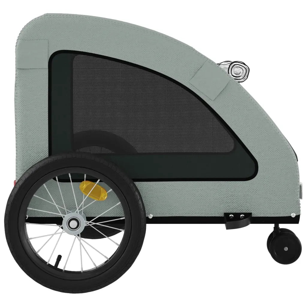 Rimorchio da Bici per Animali Grigio Oxford e Ferro CFW9300217