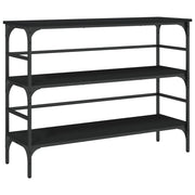 Tavolino Consolle | Tavolo d'Ingresso Nero 100x32x75 cm in Legno Multistrato