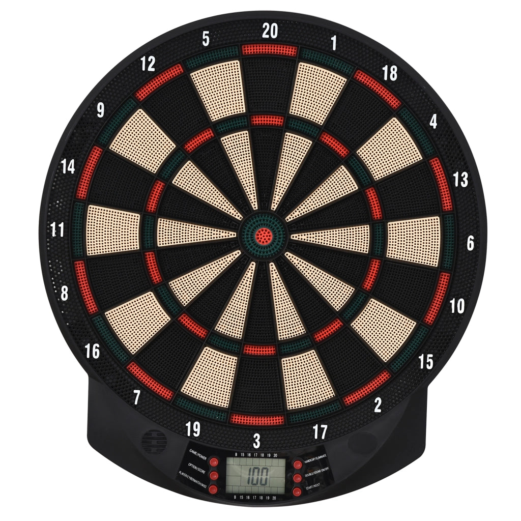 Bersaglio elettronico per freccette ¨C Minimal ¨C 26 giochi principali, 185 variazioni, 8 giocatori, LCD, altoparlante, nero