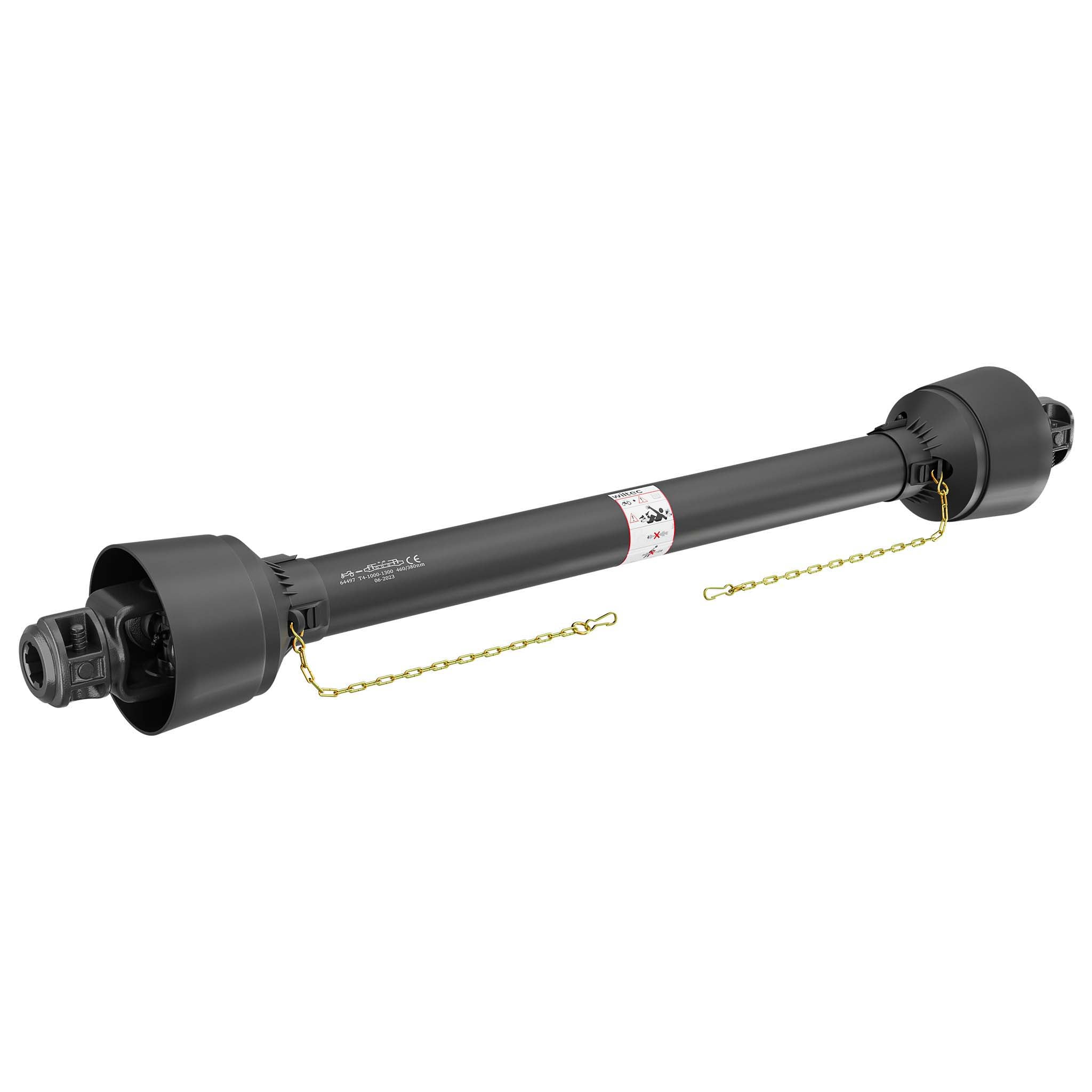 Albero cardanico T4 Giunto cardanico 1000-1100mm 460Nm 540rpm Cardano 40kW (55CV) 2x 1 3/8" 6 denti