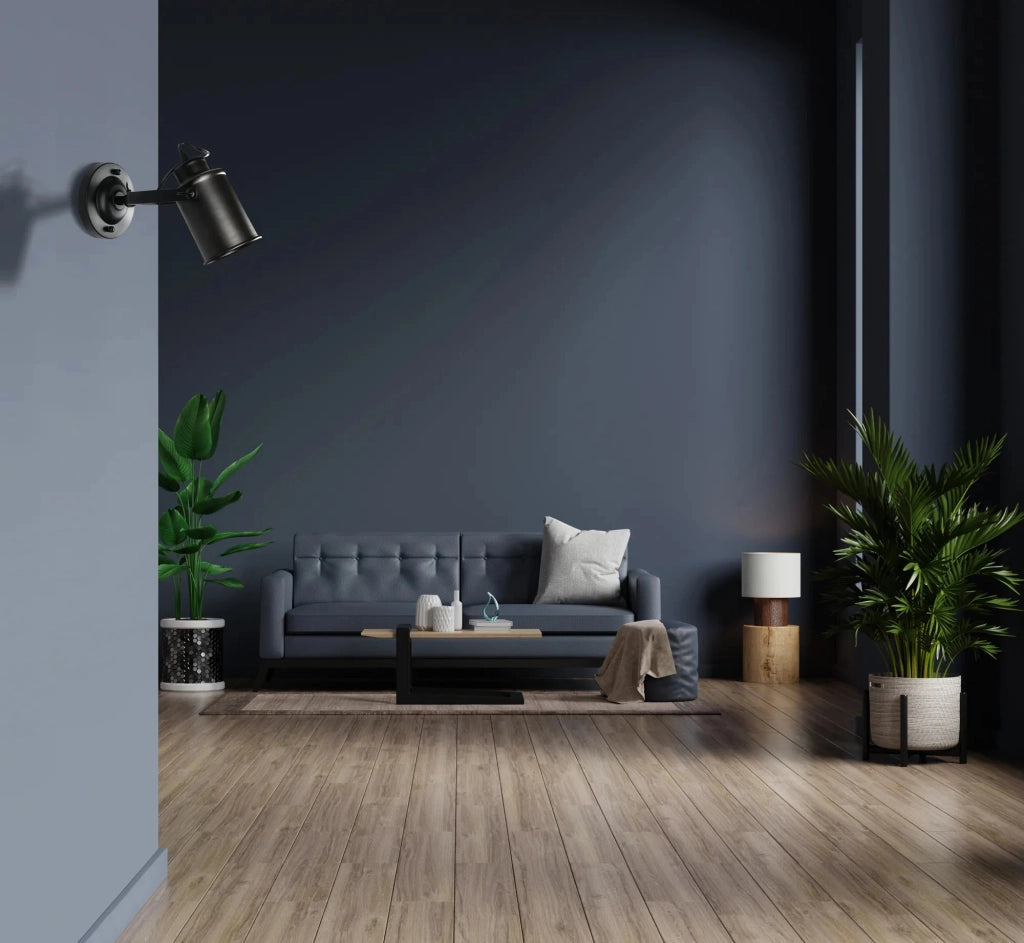 Riflettore Lampada Mobile Spot Da Soffitto Di Parete Nero E27 APP486-1C