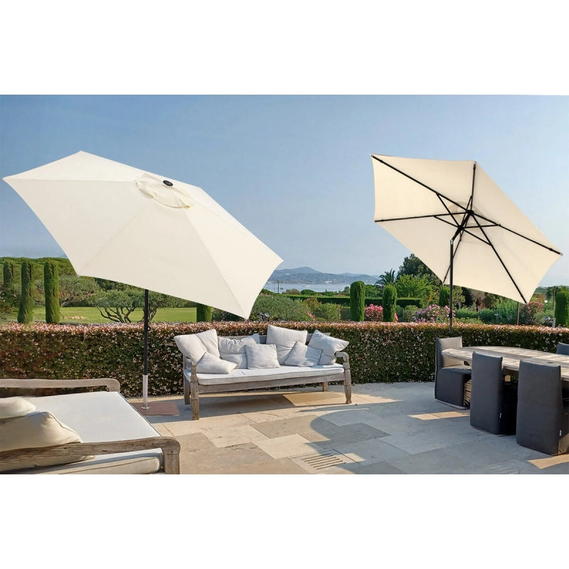 Ombrellone a palo centrale Trend Made in Italy diametro 300 cm - grigio
