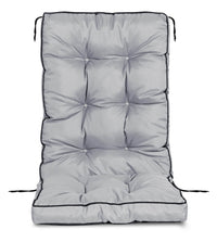 AIO FACTORY Cuscino per sedia da giardino 50x50x80 cm impermeabile grigio scuro