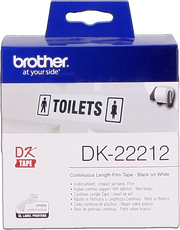 Brother DK-22212 nastro per etichettatrice Nero su bianco