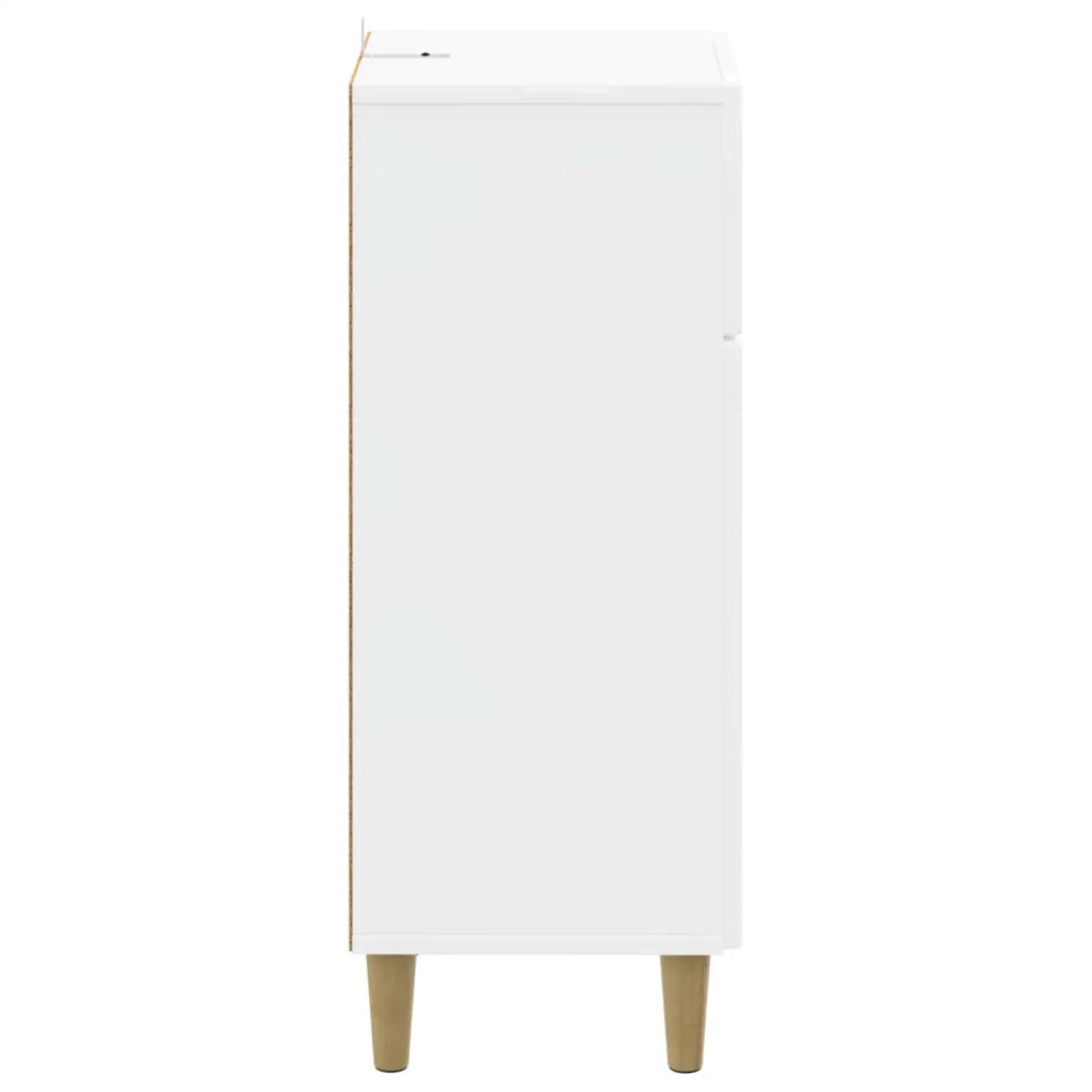 Mobiletto da Bagno ARNHEM Bianco Lucido 30 x 31 x 80 cm 896609