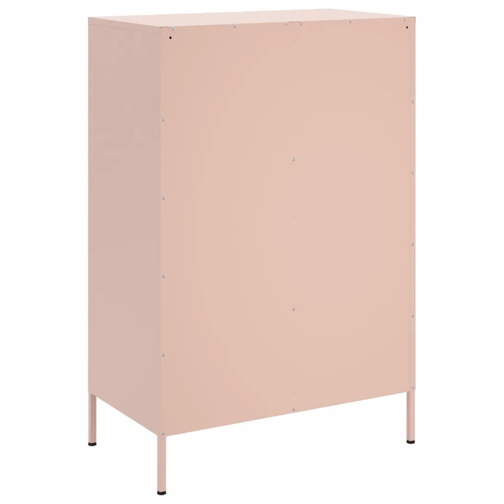 Credenza Rosa 68x39x101,5 cm in Acciaio 843109