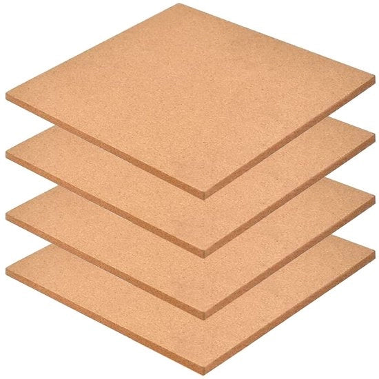 Tavoli di gomma autoadesivi 30 x 30 cm - 4 pezzi - Gomma autoadesiva - Pannello di appoggio - Decorazione per la casa - Assorbimento del suono e resistenza all'umidità