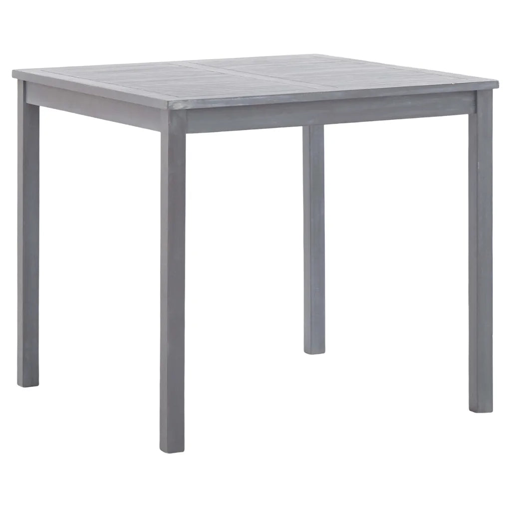 Set da Pranzo per Giardino 5 pz Legno Massello di Acacia Grigio cod mxl 44483
