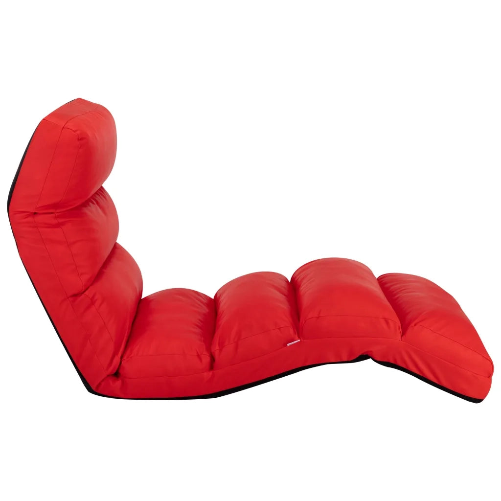 Sedia a Sdraio da Terra Pieghevole Rossa in Similpelle CFW9151402