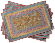 Set di 4 tappeti da tavola in cotone 100% - 33 cm x 48 cm - per tavola da pranzo e cucina - vita quotidiana, compleanno, maternità estiva.