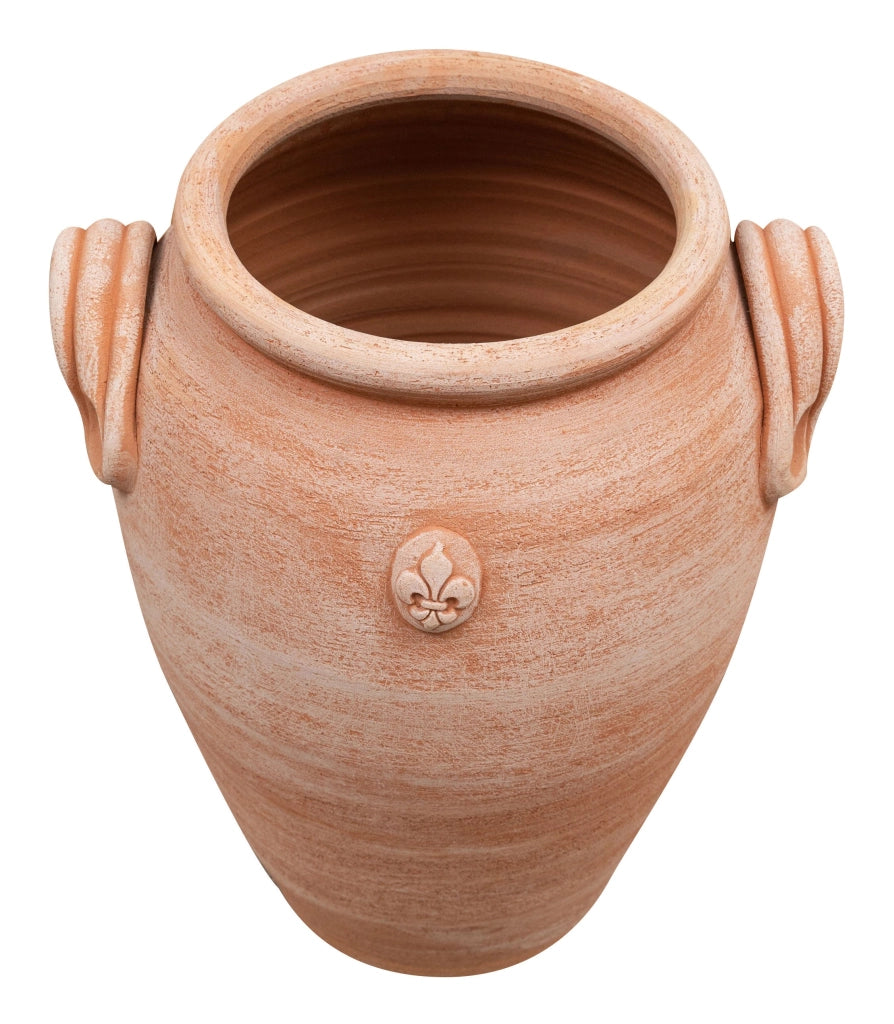 Biscottini PORTAOMBRELLI ANFORA/ORCIO CON MANICI IN TERRACOTTA FATTO A MANO SUL TORNIO PER PIANTE E FIORI L36XPR34XH46 CM