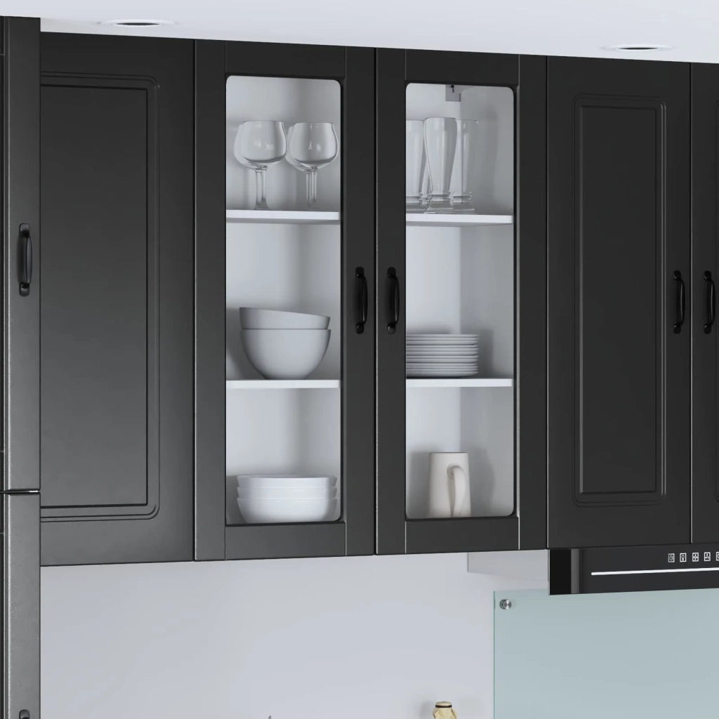 Pensile cucina Lucca Nero 80 x 31 x 100 cm Legno ingegnerizzato 885156