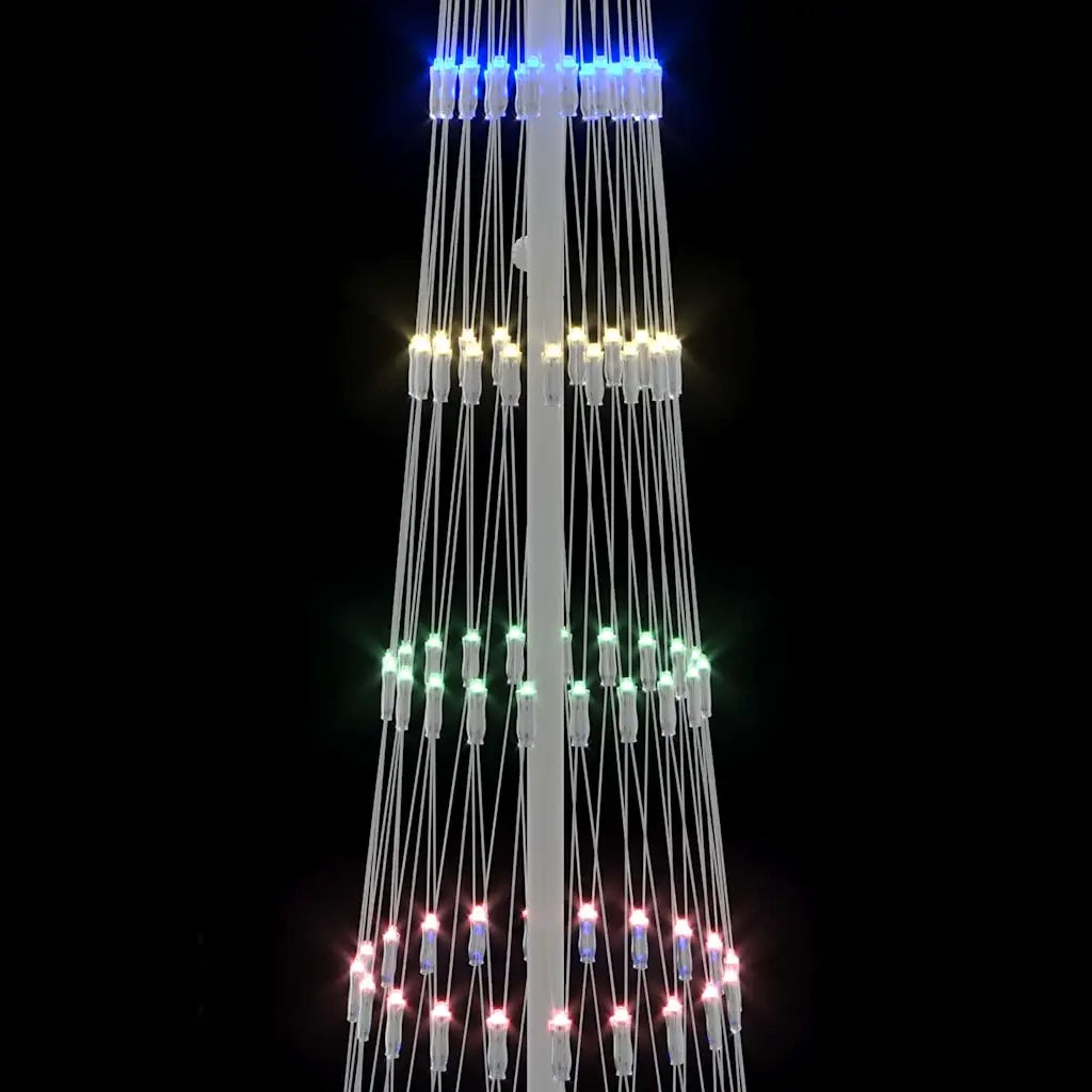 Albero di Natale LED con 290 LED Multicolore 250 cm Metallo