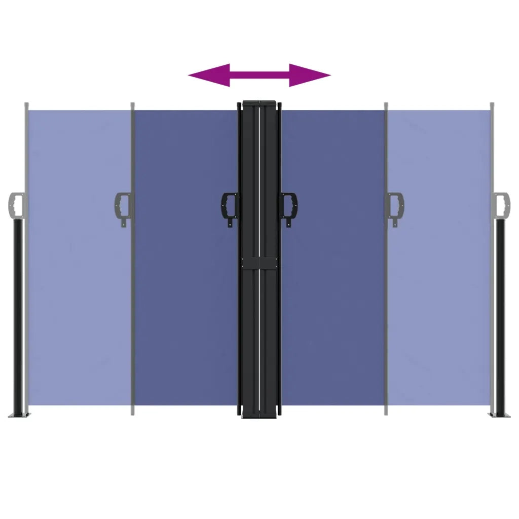 Tenda da Sole Laterale Retrattile Blu 160x1000 cm 4004731